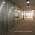 Commercial Double Glass Shutter Aluminum Partition